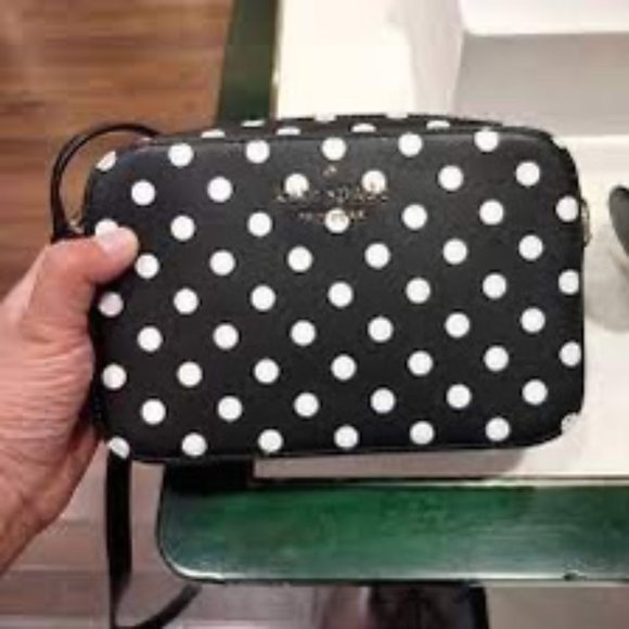 kate spade Bags Nwt Kate Spade Staci Mini Camera Bag Black W White